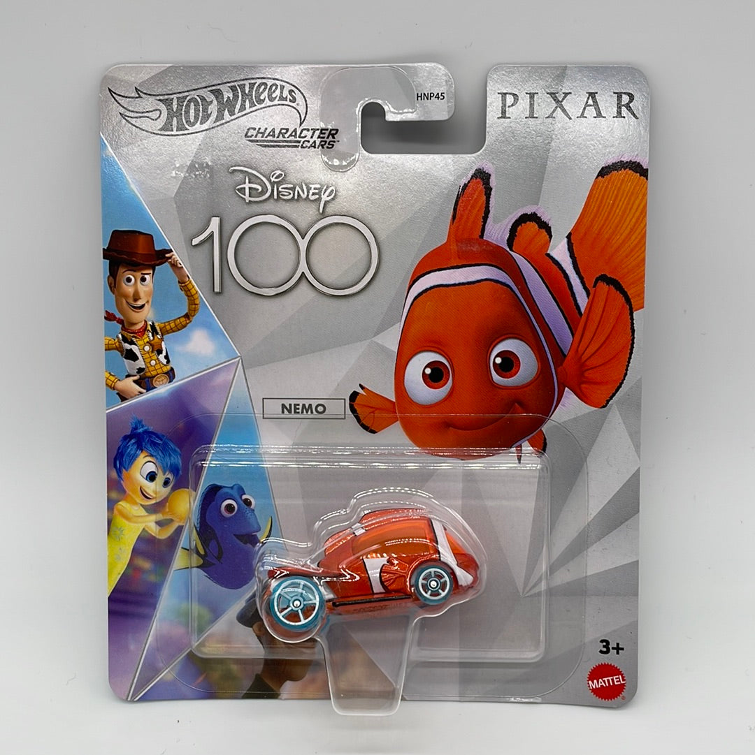 Hot Wheels Character Cars - Disney 100th Anniversary Series - Pixar - Finding Nemo - Nemo