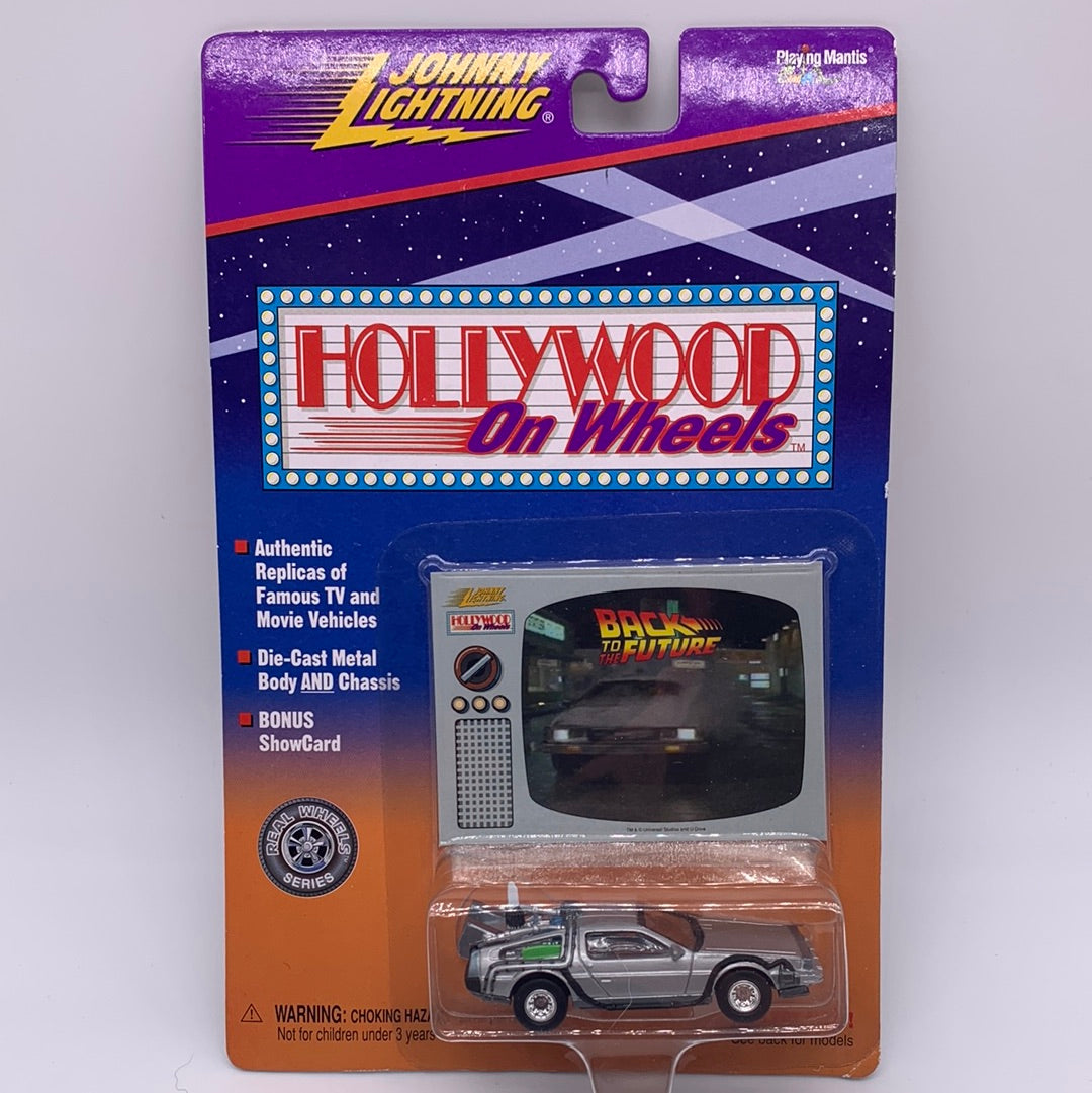 Johnny Lightning Hollywood on Wheels Real Wheels Series - Back to the Future Delorean