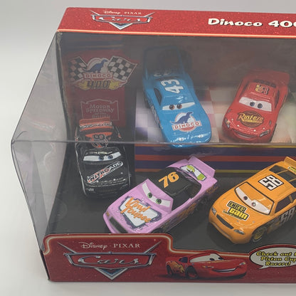 Disney Pixar Cars Movie - Supercharged Dinoco 400 Piston Cup Racer - 8 Car Boxed Set w/ King, Lightning & more