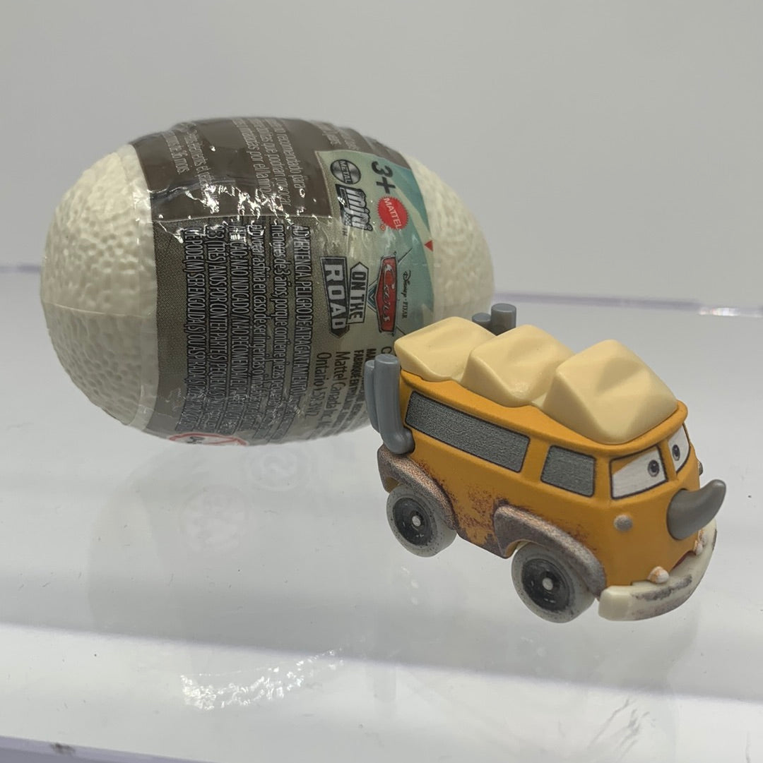 Disney Pixar Cars Movie - On the Road Metal Mini Racers Dino Egg - Westfalanapus