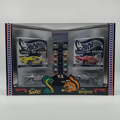 Hot Wheels RLC Red Line Club - Collectors Club 2003 Release - Hall of Fame Series Silver Snake & Mongoose Boxed Set - #8054 of 10000