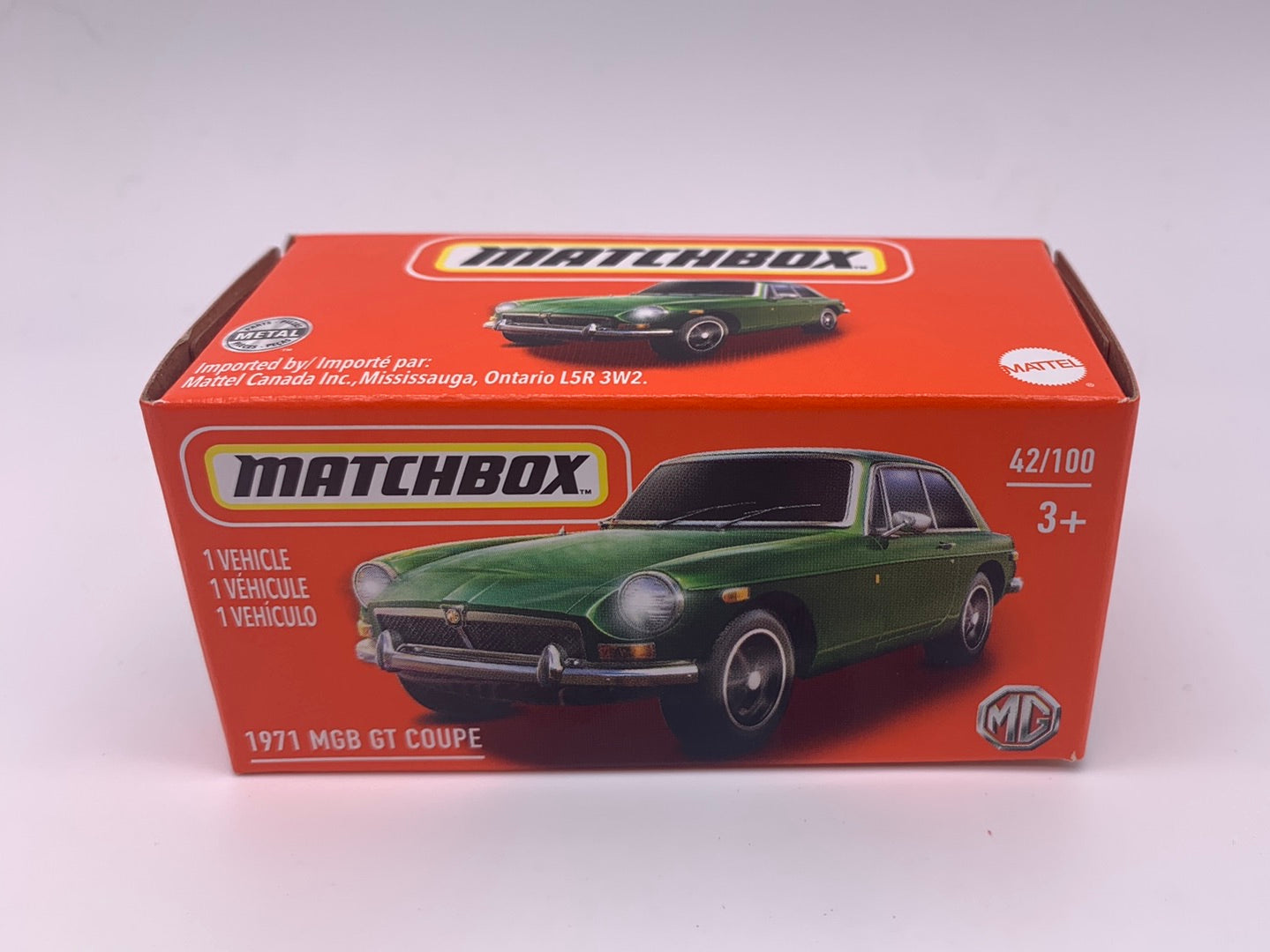 Matchbox Power Grabs - #42/100 - 1971 MGB GT Coupe