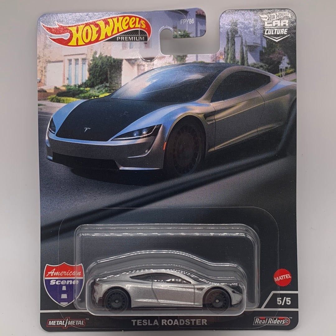 Hot Wheels Car Culture Premium - American Scene - #5/5 - Tesla Roadster