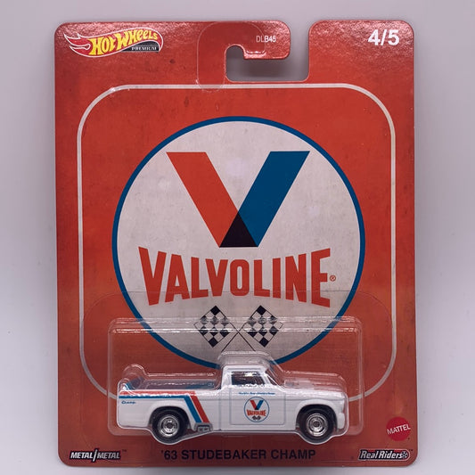 Hot Wheels Premium - Pop Culture 2020 Fuel Series Single - #4/5 - Valvoline ‘63 Studebaker Champ