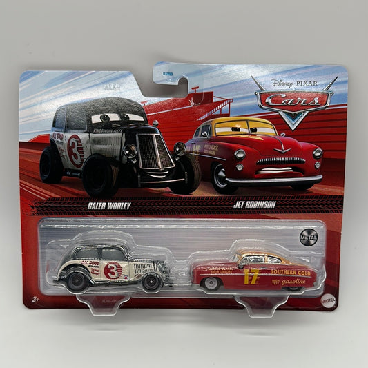 Disney Pixar Cars 3 Movie - Two Pack - Thomasville Racers Caleb Worley & Jet Robinson