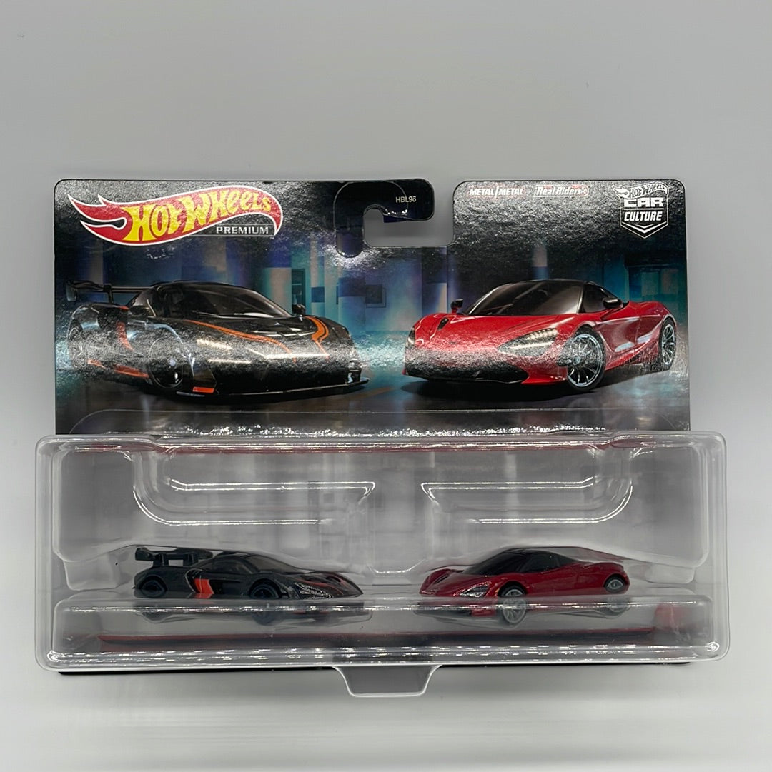 Hot Wheels Car Culture - Target Exclusive Premium 2 Pack - McLaren Senna - McLaren 720S