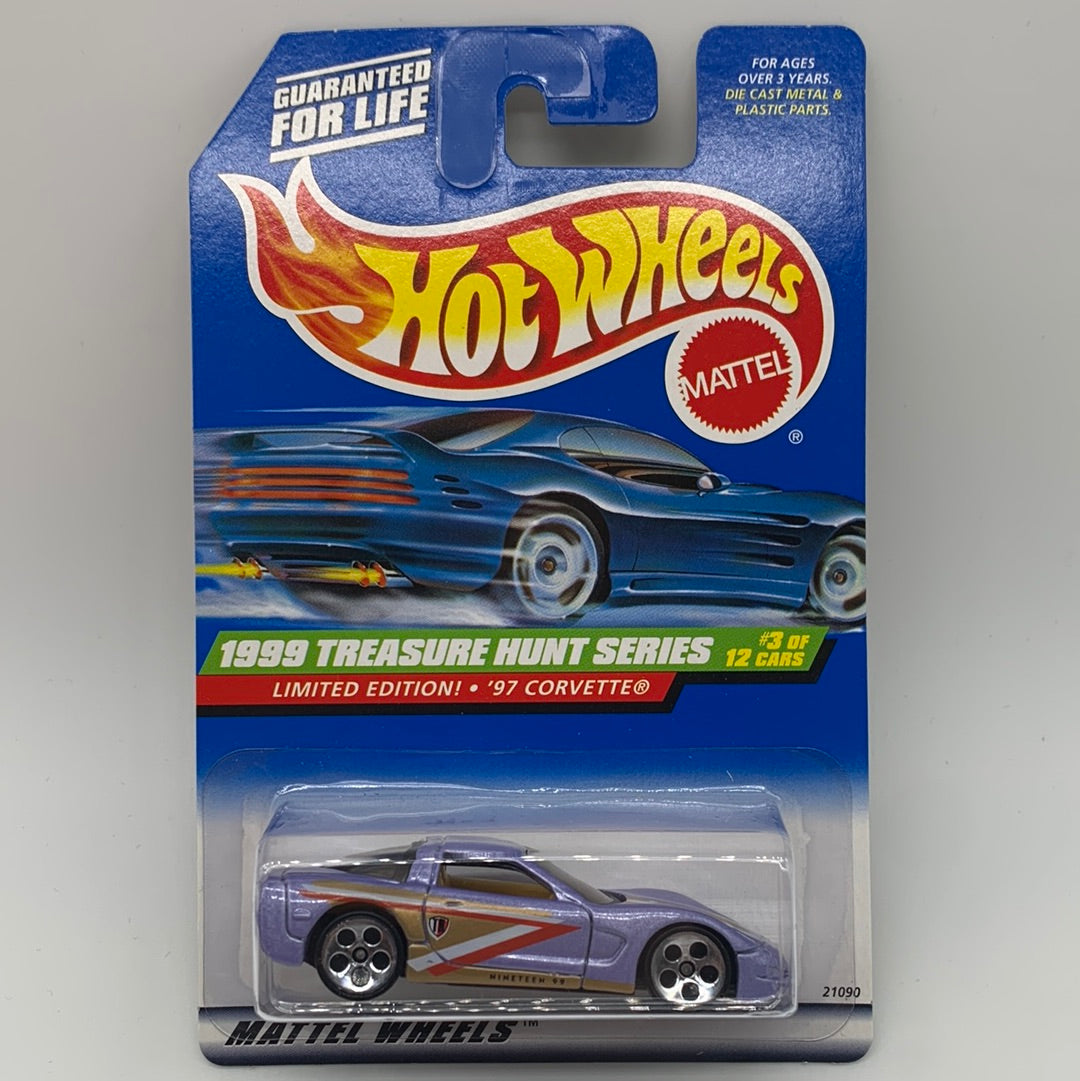 Hot Wheels Regular Treasure Hunt - 1999 (#3/12) - ‘97 Corvette