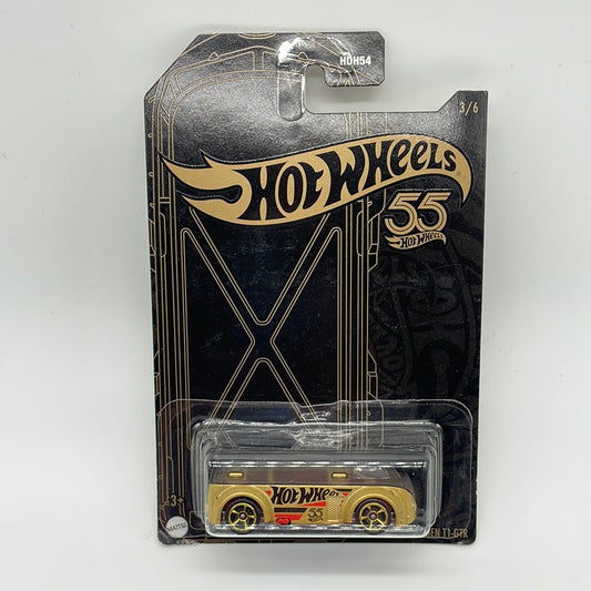 Hot Wheels Mainline - 2023 55th Anniversary - Black & Gold Volkswagen T1 GTR Chase Car
