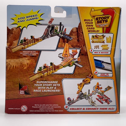 Disney Pixar Cars Movie - Tractor Tippin’ Play & Race Launcher Story Sets Connecting Playset