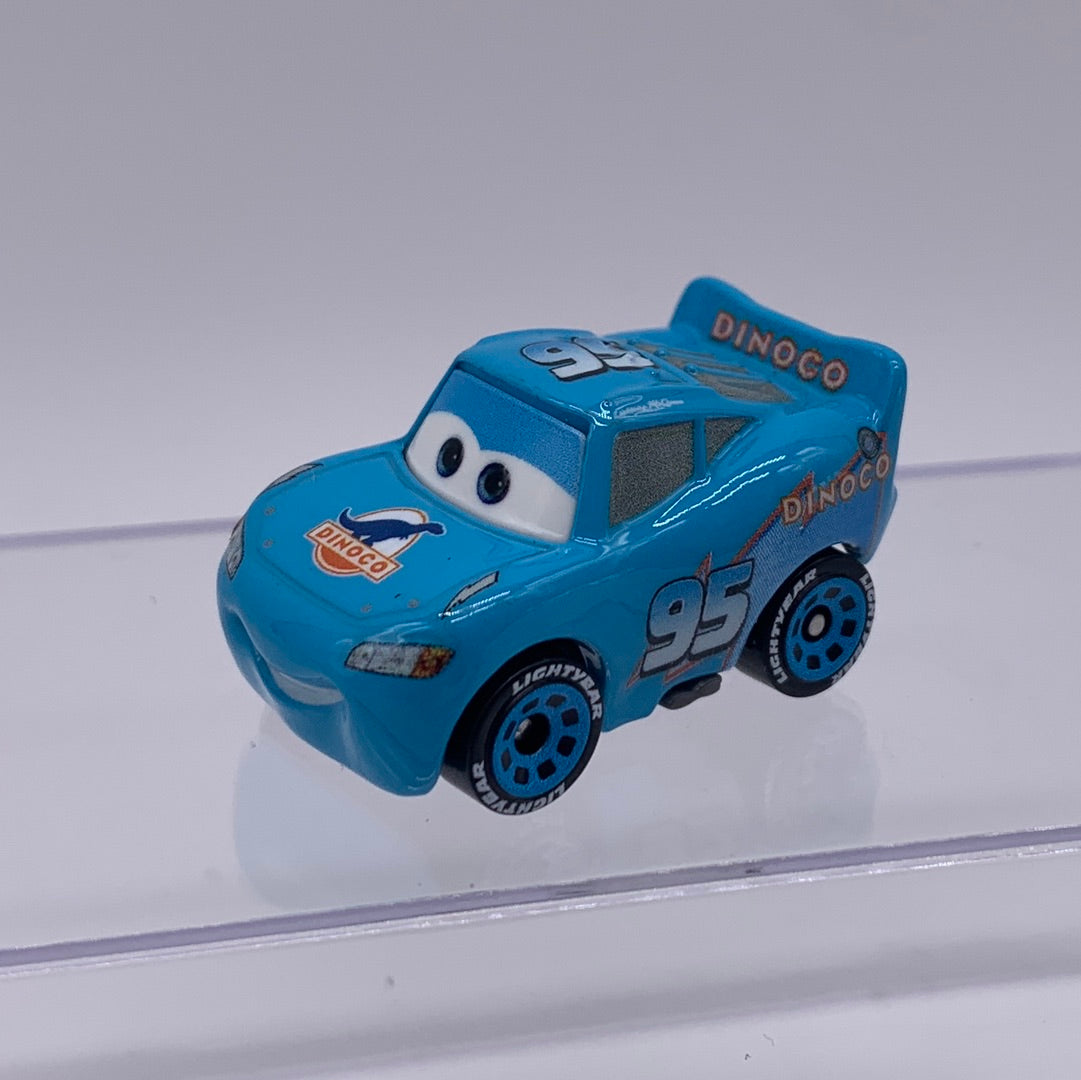 Disney Pixar Cars Movie Metal Mini Racers - Loose Dinoco Lightning McQueen