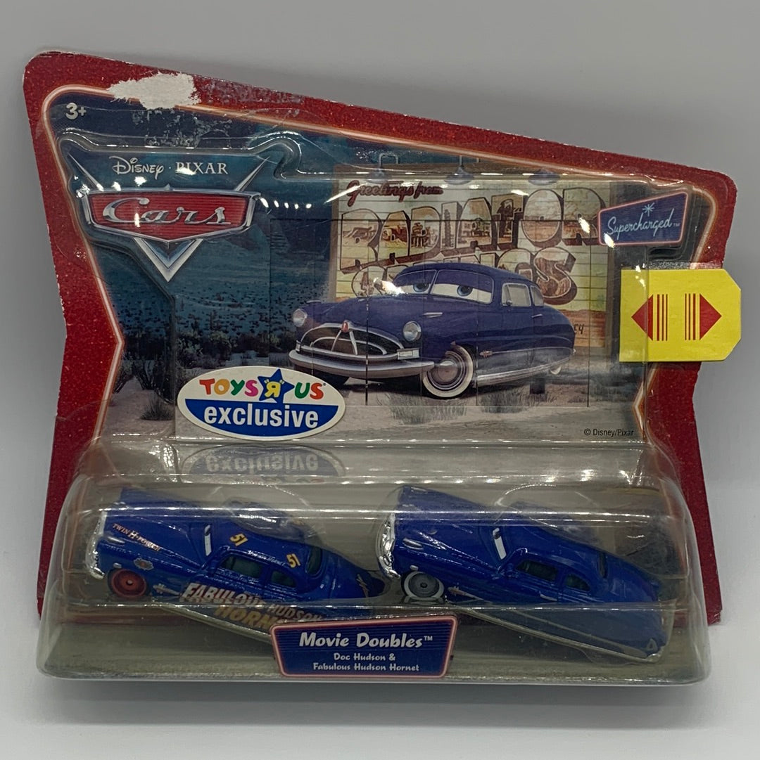 Disney Pixar Cars Movie - Toys R Us Exclusive Movie Doubles Two Pack - Doc Hudson & Fabulous Hudson Hornet