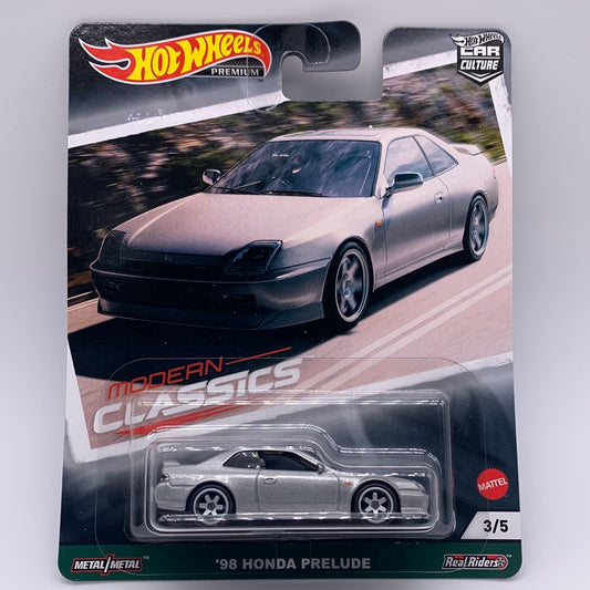 Hot Wheels Car Culture Premium - Modern Classics Series 3 - #3/5 - Silver ‘98 Honda Prelude