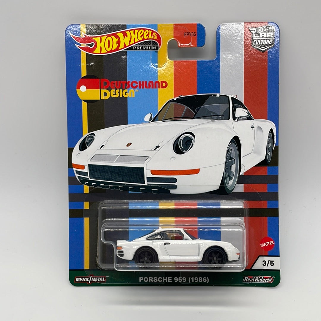 Hot Wheels Car Culture Premium - Deutschland Design Series Single - #3/5 - Porsche 959 (1986)