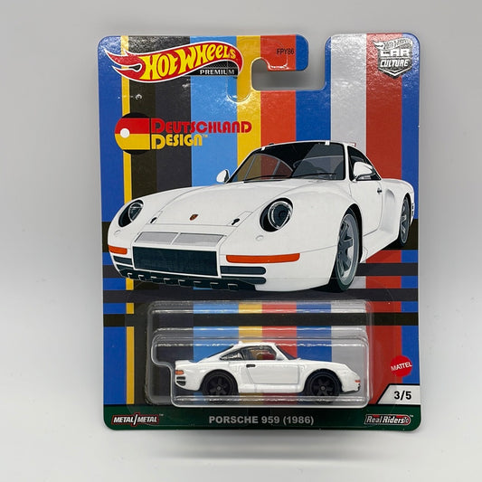 Hot Wheels Car Culture Premium - Deutschland Design Series Single - #3/5 - Porsche 959 (1986)