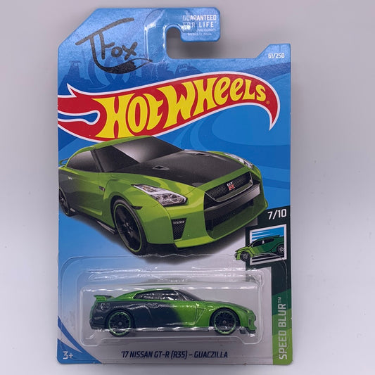 Hot Wheels Mainline - 2018 C Case - TFox (Tanner Fox) ‘17 Nissan GT-R (R35) - Guaczilla