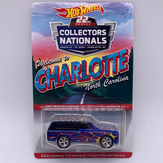 Hot Wheels 22nd Annual Collector’s Nationals Convention - 2022 Charlotte, NC - Blue Flames ‘70 2WD Chevy Blazer