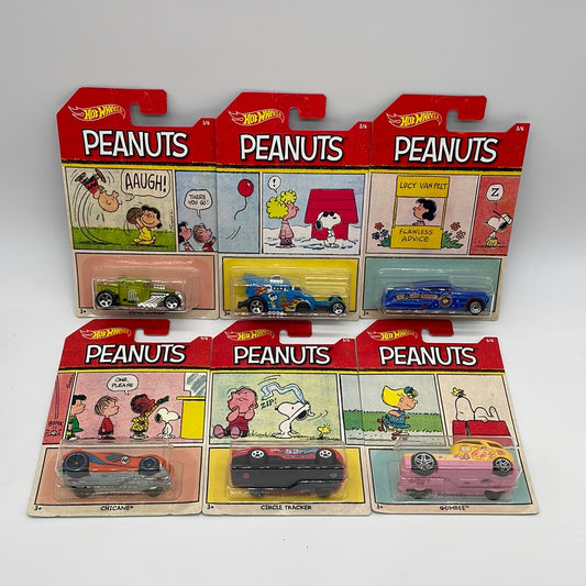 Hot Wheels - 2017 Peanuts Series - Walmart Exclusive Complete Set of 6