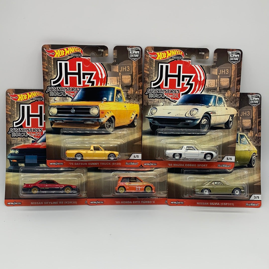 Hot Wheels Car Culture -  Japan Historics 3 (JH3) Premium Set of 5