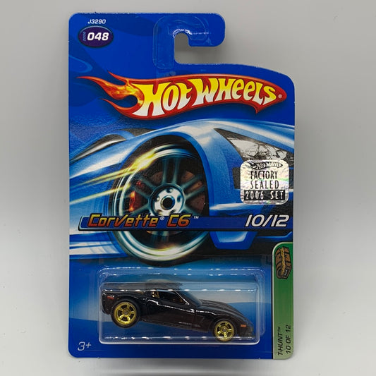 Hot Wheels Regular Treasure Hunt - 2006 Factory Stickered (#10/12) - Corvette C6