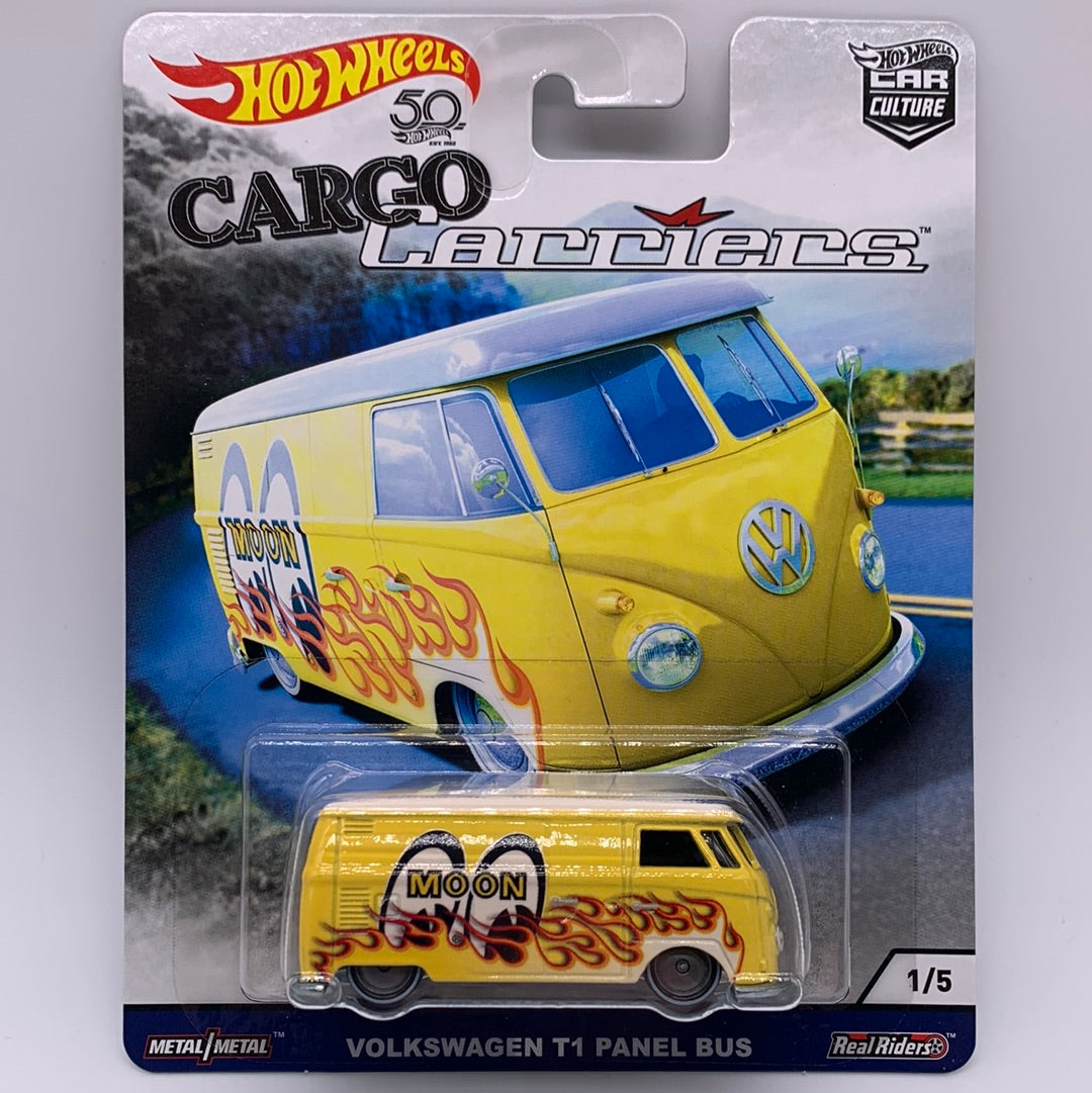 Hot Wheels Car Culture Premium - Cargo Carriers Series - #1/5 - Moon Eyes Volkswagen T1 Panel Bus