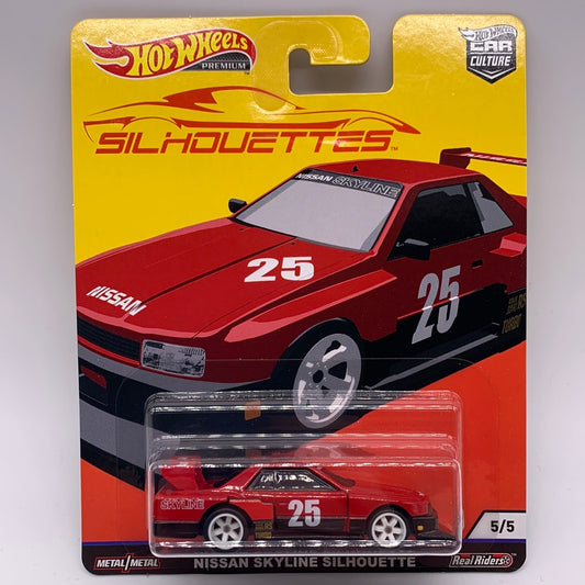 Hot Wheels Car Culture Premium - Silhouettes Series Single - #5/5 - Red Nissan Skyline Silhouette