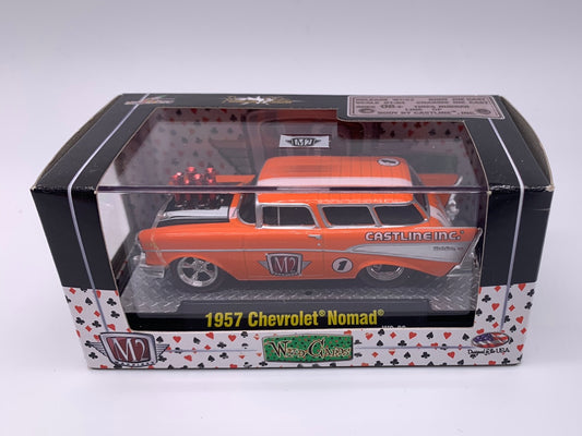 M2 Machines Acrylic Boxed Car - Wild Cards Series WC-02 - 1957 Chevrolet Nomad