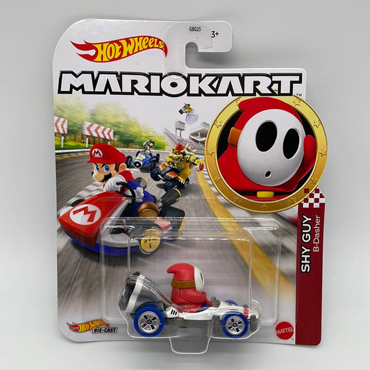 Hot Wheels Mario Kart - Character Kart - Shy Guy and B-Dasher