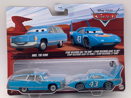 Disney Pixar Cars Movie - Two Pack - Mrs. The King & Strip Weathers AKA “The King”