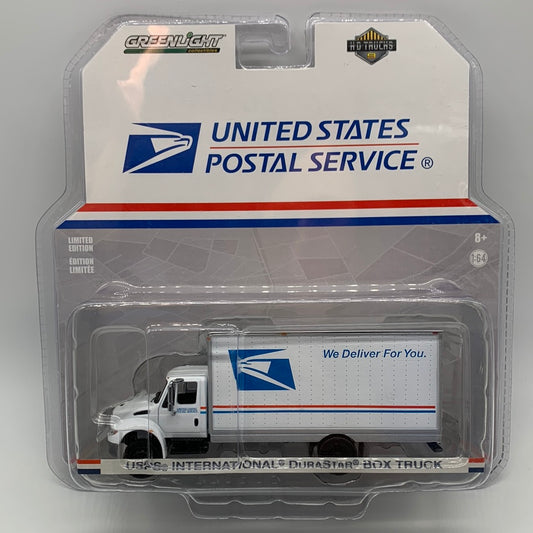 GreenLight HD Trucks Series 9 - #33090-B - United States Postal Service (USPS) International DuraStar Box Truck