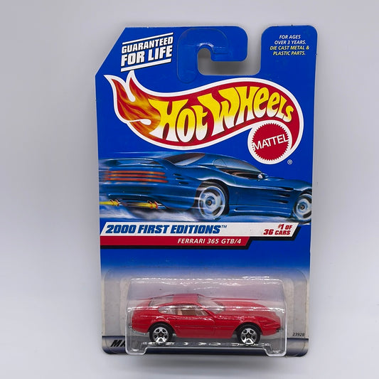 Hot Wheels Mainline - 2000 First Editions - Ferrari 365 GTB/4 Red
