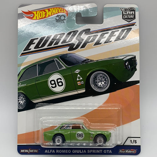 Hot Wheels Car Culture Premium - Euro Speed Series Single - #1/5 - Alfa Romeo Giulia Sprint GTA