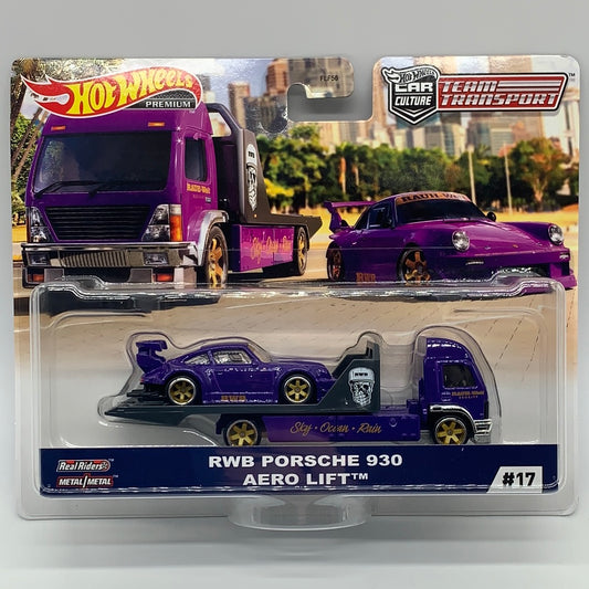 Hot Wheels Car Culture Team Transport - #17 RWB Porsche 930 & Aero Lift