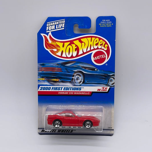 Hot Wheels Mainline - 2000 First Editions - Ferrari 550 Maranello Red
