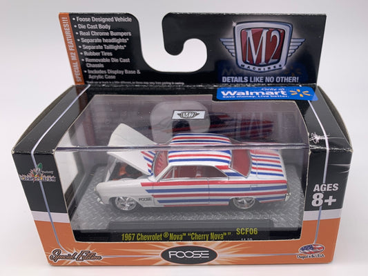 M2 Machines Acrylic Boxed Car - Walmart Exclusive Foose Designs Series SCF06 - 1967 Chevrolet Nova “Cherry Nova”