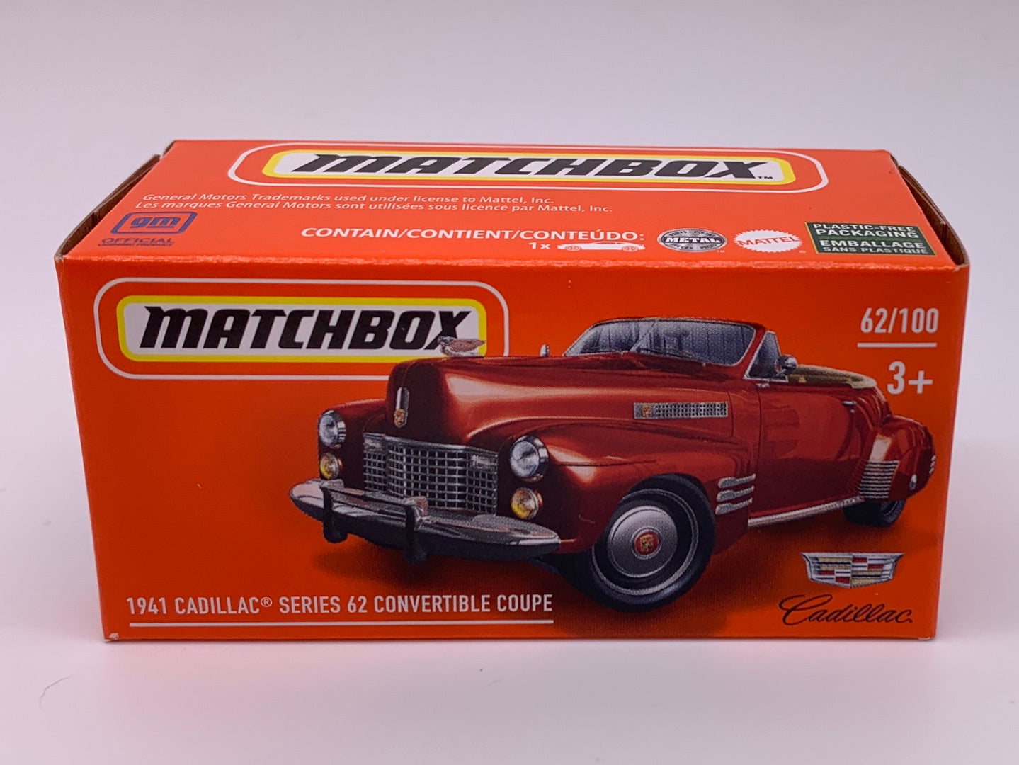 Matchbox Power Grabs - #62/100 - 1941 Cadillac Series 62 Convertible Coupe