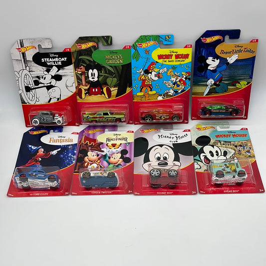 Hot Wheels - 2018 Mickey Mouse Series Walmart Exclusive - Complete Set of 8