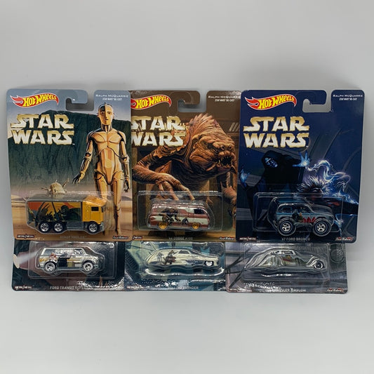 Hot Wheels Premium - Pop Culture Star Wars Ralph McQuarrie Art Series - Set of 6