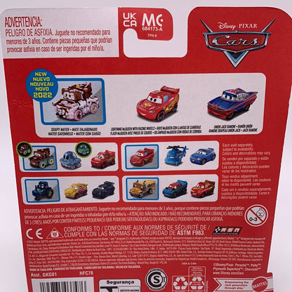 Disney Pixar Cars Movie - Metal Mini Racers 3 Pack - 2022 Release w/ Soapy Mater