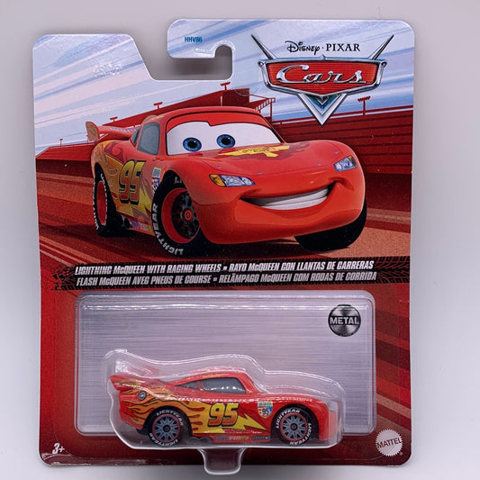 Disney Pixar Cars Movie - Lightning McQueen with Racing Wheels