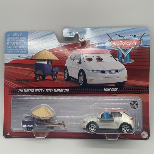 Disney Pixar Cars Movie - Two Pack - Zen Master Pitty & Mike Fuse