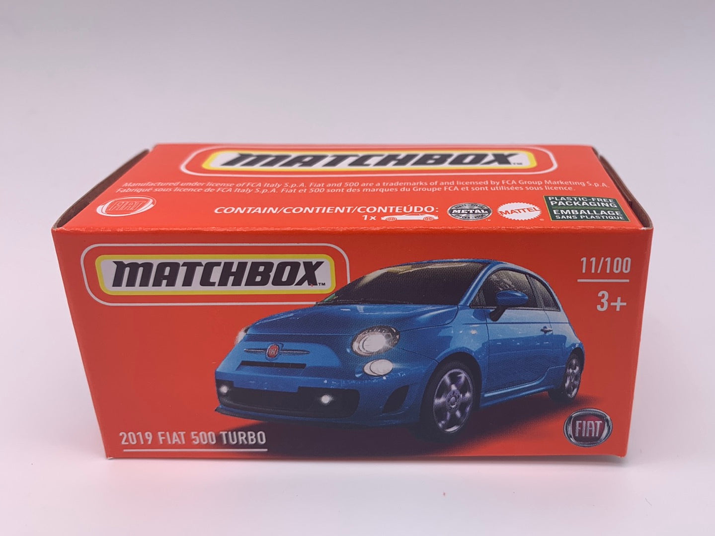 Matchbox Power Grabs - #11/100 - 2019 Fiat 500 Turbo