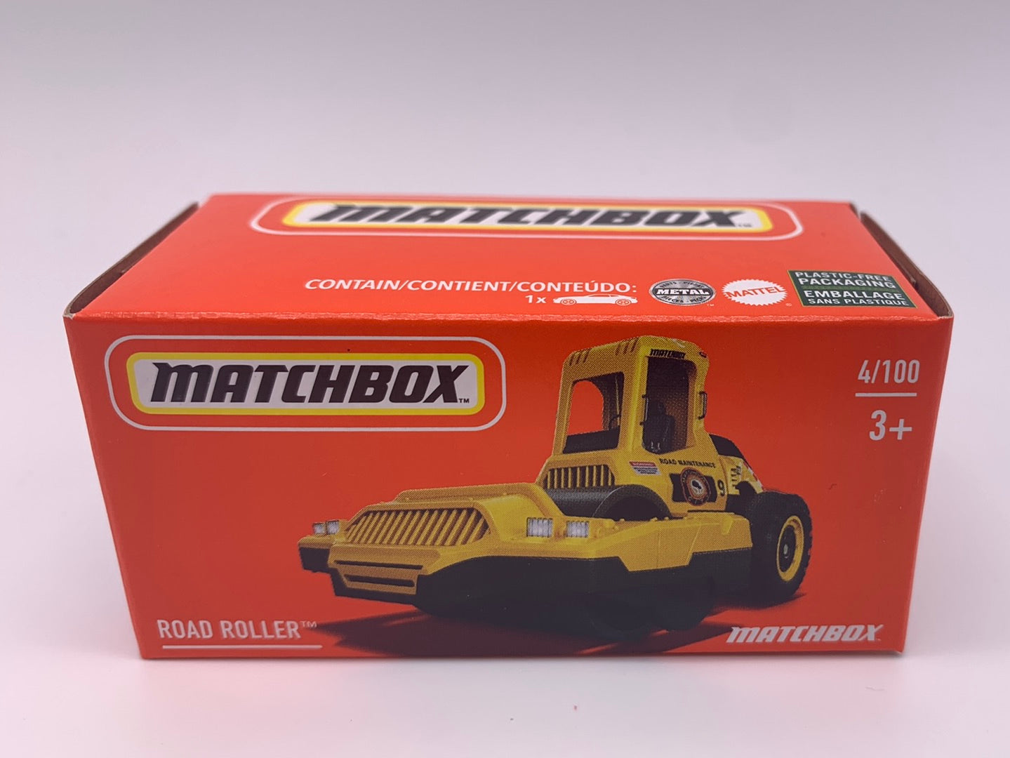 Matchbox Power Grabs - #4/100 - Road Roller