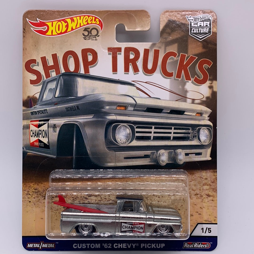 Hot Wheels Car Culture Premium - Shop Trucks Series - #1/5 - Custom ‘62 Chevy Pickup