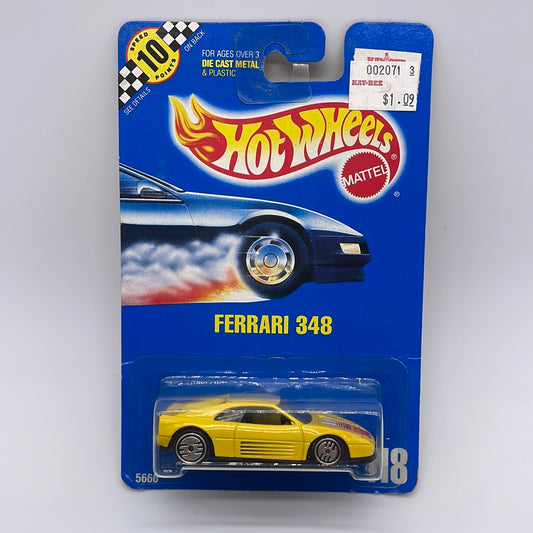 Hot Wheels Mainline - 1990 #118 - Ferrari 348 Yellow