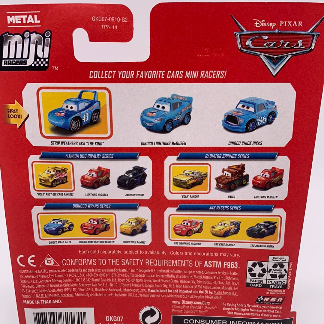 Disney Pixar Cars Movie - Metal Mini Racers 3 Pack - Dinoco Daydream Series