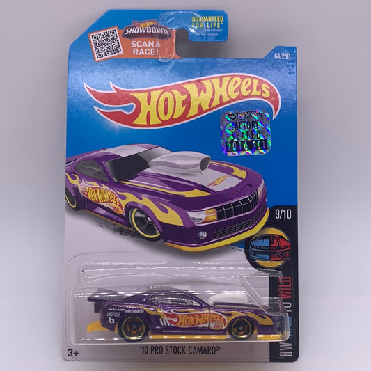Hot Wheels Super Treasure Hunt - 2016 H Case Factory Stickered - ‘10 Pro Stock Camaro