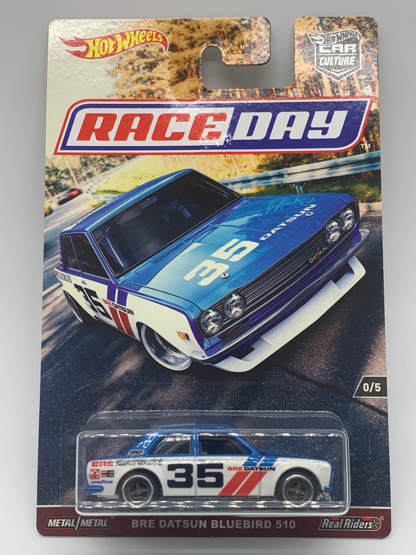 Hot Wheels Car Culture Premium - Race Day Series #0/5 - Bre Datsun Bluebird 510