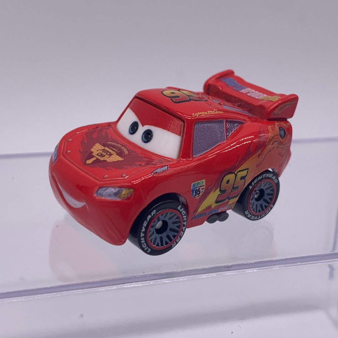 Disney Pixar Cars Movie Metal Mini Racers - Loose Lightning McQueen with Racing Wheels