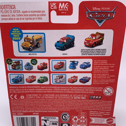 Disney Pixar Cars Movie - Metal Mini Racers 3 Pack - 2022 Release w/ Miss Fritter