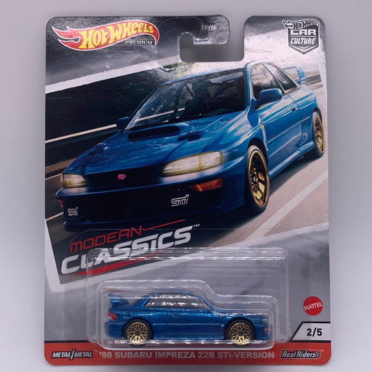 Hot Wheels Car Culture Premium - Modern Classics Series 2 - #2/5 - ‘98 Subaru Impreza 22B STi-Version